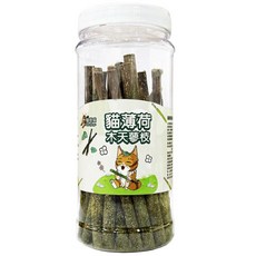 Cat Glory 驕傲貓 木天蓼貓薄荷果木天蓼枝 蟲癭果裹木天蓼枝 18支罐裝 貓咪潔牙零食, 貓薄荷果木天蓼枝(大), 1個