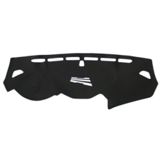 VIP 豪華儀表板遮陽墊, 黑色黑縫線, 1個, 現代