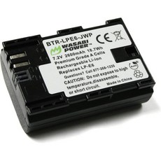 와사비 파워 LPE6 LPE6N 배터리 캐논 EOS 5D 마크 IIIIIIV 5DS R 6D II 7D 70D 80D 90D R5 R6 Ra XC10 XC15 BMPCC 4K, 와사비 파워 LPE6 LPE6N 배터리 캐논 EOS 5