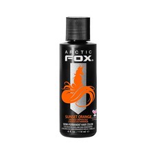 ARCTIC FOX 헤어컬러 118ml 1팩 선셋 오렌지 ARCTIC FOX Vegan and Cruelty-Free Semi-Permanent Hair, 1