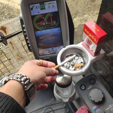 중장비 신발장 굴삭기 화물차 대형 보관함 정리함 공사장, 1개, P. 휴대용 재떨이 화이트