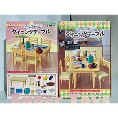 Re-ment ぷちサンプルシリーズ ダイニングテーブル 迷你餐桌擺設, 1個, <單餐桌>
