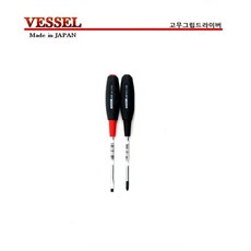 베셀 고무그립 드라이버 (십자/일자) 세트 NO.610 x 75mm, 1개