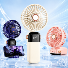 5단조절 강력 LED 휴대용 선풍기 손선풍기 탁상용 목걸이 저소음 C타입 충전 거치가능, 에파스 윈드미 휴대용선풍기, 화이트[EF007]