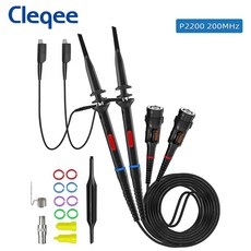 P2000 시리즈 오실로스코프 프로브 60MHz 100MHz 200MHz X1X10 P2060 P2100 P2200 BNC 테스트 리드 키트100MHz2개, 200MHz-2PCS
