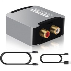 오디오 컨버터 에어리엑스 디지털 아날로그 컨버터 DAC 디지털 SPDIF 광학 아날로그 L/R RCA 컨버터 광학 3.5mm 잭 오디오 어댑터, 오디오 컨버터, 에어리엑스 디지털 아날로그 컨버터 DA