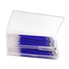 QDY 재단사 봉제 퀼트 도구에 대한 40Pcs 열 지울 수있는 직물 마킹 펜 리필, 블루, 1개