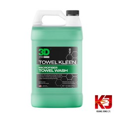美國 3D Pro Series Towel Kleen Microfiber Towel Wash 洗布精 1加侖, 1個, 1公升 分裝 搭配一加侖商品請選宅配