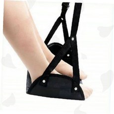 항공기 여행용 접이식 발받침 발걸이 휴대용 발지지대 패브릭 조절 스트랩, 상세페이지 참조