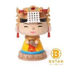 BSTAR 媽祖 彈簧擺飾 搖頭公仔 汽車擺件, 1個