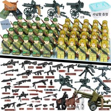 2차세계대전 미니피규어 세트 미피 호환블럭 미국 영국 독일 러시아 Soldiers Army, 장진호 40명 세트(고급장비+무기)
