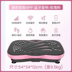 쉐이크보드 덜덜이 홈트 전신 운동기구, 플래그십 APP형 장미 핑크, 기본 모델명/품번