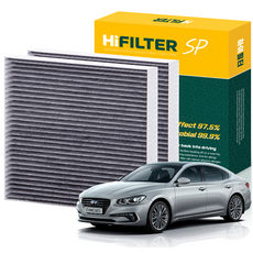 하이필터 현대 자동차 그랜저 활성탄 에어컨필터, 2개, 그랜저 IG HEV HI-A001