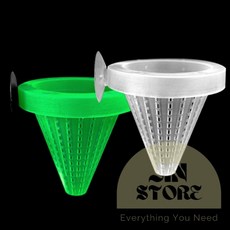 지니셀 어항 피딩컵 자동 급식기 수족관 용품 사료급식기, 그린, 1개