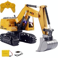 RC RC 다기능 굴삭기 자동차 굴삭기 불도저 자동차 어린이 장난감 자동차