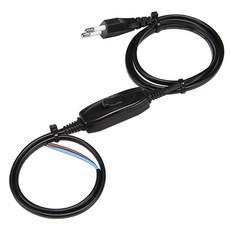 조명용 레일 및 연결부속, 11_스위치전선(3M/블랙), 1개