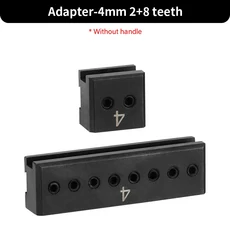 WUTA 다기능 가죽 구멍 펀치 원형 프리킹 다리미 스티칭 펀칭 교체 가능 헤드 공예, Adapter-4mm 2-8teeth