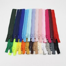 20cm 5호 비슬론 닫힌지퍼 파우치지퍼 플라스틱지퍼, 1개, 레드