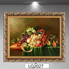 유럽풍 식당 과일 단일 작품 현대적이고 심플한 액자 벽 장식 그림 주방 벽화 포도 유화, 단일 패널 가격, 40x50cm, LQ2027