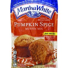 Martha White Pumpkin Spice 맛 머핀 믹스 198.4g(7온스), 1개, 198.4g
