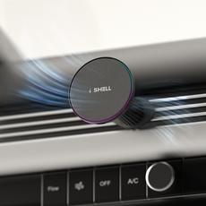 아이쉘 QI2.2 퀀텀에어 25W 맥세이프 쿨링 냉각 차량용 초고속 무선충전 거치대, QUANTUMAIR-A30, 블랙