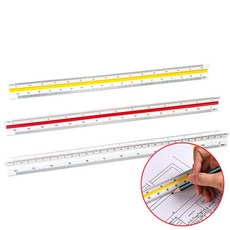 ns store 저배율 제도 도면 삼각 스케일 자 GD-10736, 1개