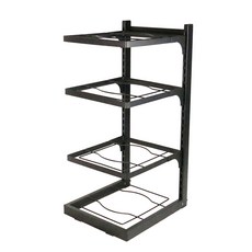 廚房置物架 水槽置物架 鍋架 收納層架 鍋具收納架 鍋具收納 四層置物架 (mina百貨), 1個, 四層