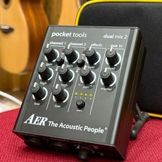 AER Dual Mix 2 Pocket Tools 木吉他雙軌前級DI效果器，輕巧便攜，雙軌設計，提升音色層次, 1個