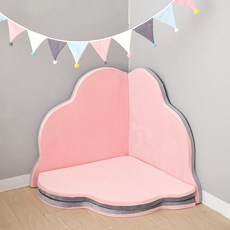 모서리가드 꽃잎범퍼 코너 벽 쿠션 보호 충돌방지, 핑크 미디엄 사이즈 60x60cmx4개