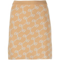 ROKH 모노그램 패턴 니트 스커트