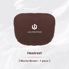 자동차 좌석 머리 받침 목 베개 요추 지원 통기성 스웨이드 코튼 허리 쿠션, 색상: 14. headrest brown 1pc