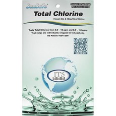 산업용 테스트 시스템 SenSafe 481110 총 염소 스트립 15초 시간 010ppm 범위 30개입, 산업용 테스트 시스템 SenSafe 481110 총 염
