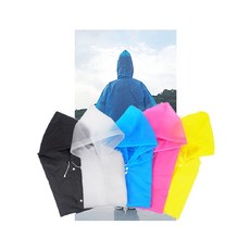 여름 소나기 장마 똑딱이 단추 긴 코트 우비