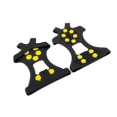 戶外防滑冰爪 L尺寸 登山健行防滑鞋套, 矽膠10釘冰爪, 1個