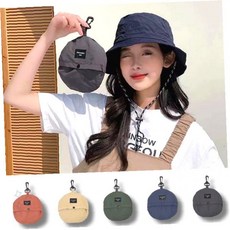 고급 아웃도어 모자 자외선차단 방수 접이식 휴대용 포켓 벙거지 등산 낚시 캠핑 여, 브라운, 브라운