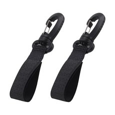 낚시로드 저장 홀더 웨어러블 낚시로드 홀더 낚시 액세서리 휴대용 낚시 막대 기둥 홀더 클립 선물, 검은색