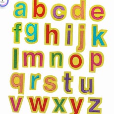 알파벳 패브릭 영문자 소문자 펠트 교구 세트 자석없는교구