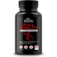 HerbaMe HGH Support Supplement for Men & Women 90 Capsules – Naturally Supports Human Growth Horm, 1개, 90정