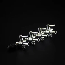 12 3 4 5 웨이 수족관 공기 분배기 밸브 물고기 탱크 펌프 흐름 탭 레버 제어 스위치, 02 1pc, 1개