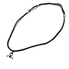 适用小米手环8项链复古编织绳带吊坠金属卡扣挂坠表带, 小米手环8单孔简易项链绳