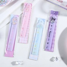 산리오 정품 회전 캐릭터 해피 15cm 자 직자, 쿠로미, 2개