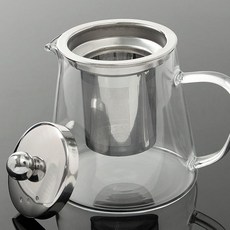 Z39 다향 내열 유리 티포트 차주전자 차우리기 티팟 450ml 티폿 유리