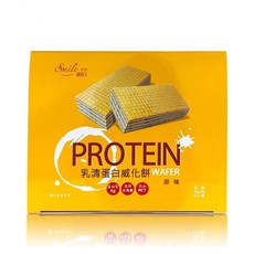 Smile 99纖莉子乳清蛋白威化餅，原味，每包含6克蛋白質，獨立包裝，健康零食, 30g, 6個