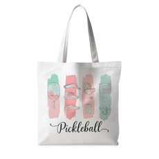 이그나이타이거 책 토트백 여성용 독서 선물 애호가 여성을 위한 캣볼 단일 사이즈 452598, Pickleball Stuff 452598