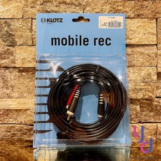 德國製 Klotz 3.5-雙RCA Y型 音源線 喇叭 音響 轉接線 公司貨, 1個, 6公尺