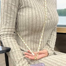 살림냥냥 가방끈 체인줄 화이트 가방부자재