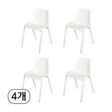 하이솔로몬 키즈열공의자 C25K, 화이트, 4개