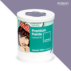 노루페인트 팬톤 내부용 실내벽면 무광 페인트, 173812Dusk, 1L, 1개