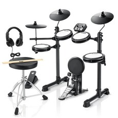 DONNER DED-80P 電子鼓組，附鼓教練模式、雙層網面、連線錄音，老羊樂器店開發票, 1個, DED-80P(不含圖中鼓棒)