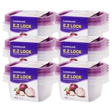 락앤락 보관이 간편한 이지락 간편용기 밀폐용기 정사각 250ml 3P, 6개, 단품